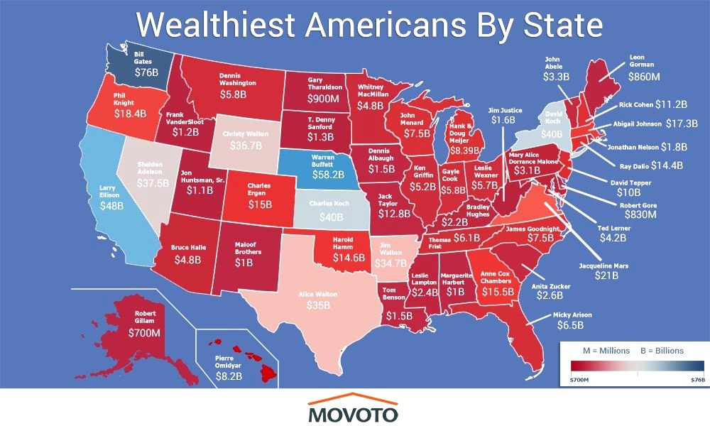 These Are The Richest People in Each State in America