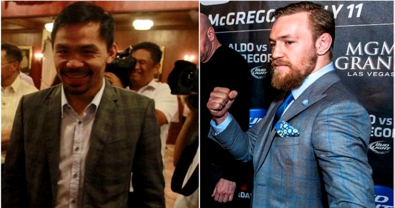 Manny Pacquiao Will Take on Conor McGregor if Floyd Mayweather Chickens Out