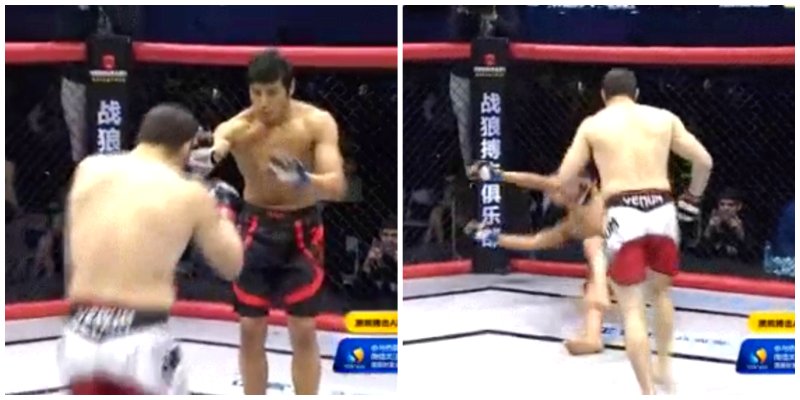 MMA Fighter Immediately KOs Opponent By Using the Cheapest Shot Ever