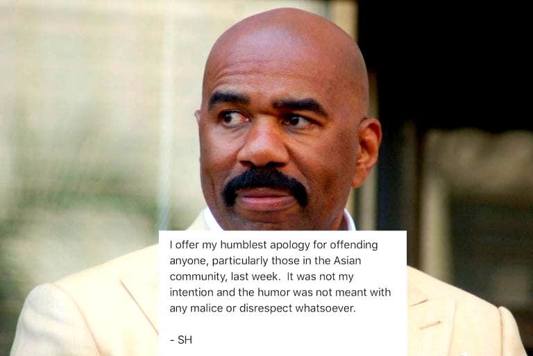 Steve Harvey Gives the Most Pathetic Apology of All Time For Being a Racist Asshole