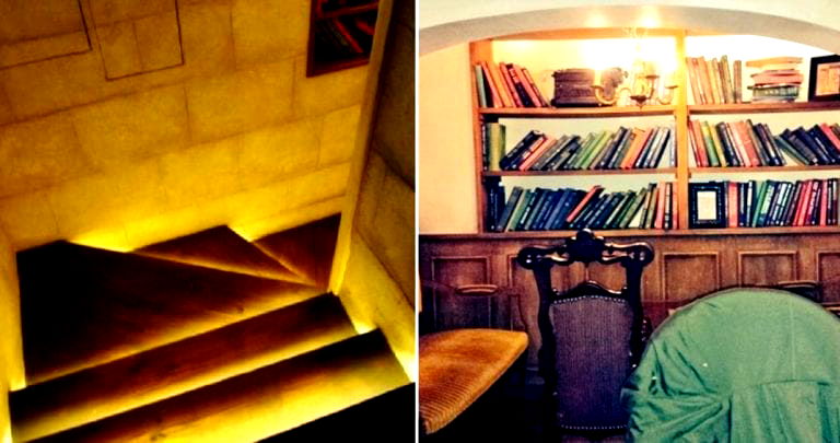 Inside The Secret Angel Library Cafe in Japan