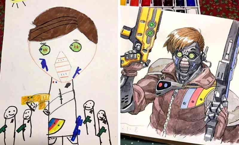 Artist Dad in Tokyo Turns His Sons’ Terrible Drawings Into Anime Works of Art