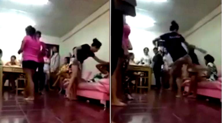 Furious Thai Wife Finds Her Husband’s Mistress at a Party, Kicks Her in the Head