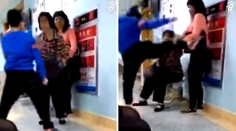 Chinese Boy Repeatedly Kicks Mom for Not Allowing Him to Play With Smartphone