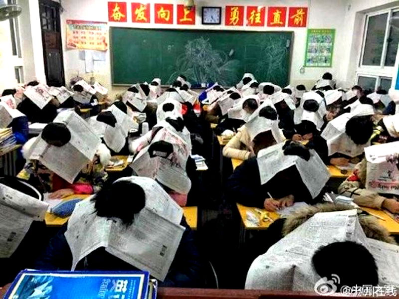 Chinese School Finds Unique Way to Stop Students From Cheating During Exams