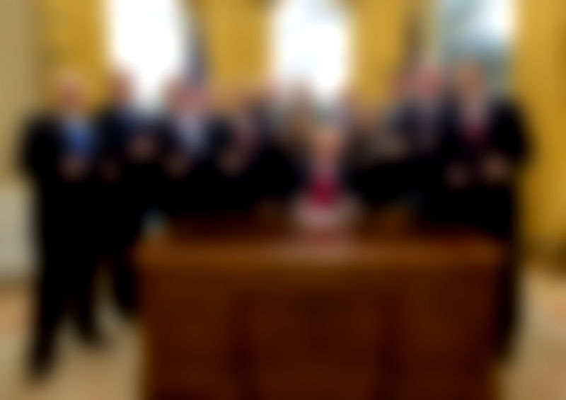 Trump’s Latest Photo Op is So White, We Had to Dim Our Screens
