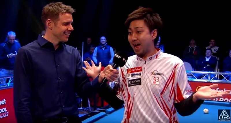Japanese Pool Player Gives THE BEST Interviews Because He Doesn’t Know English