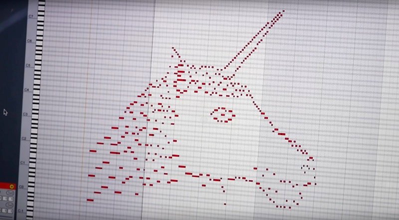 YouTuber Creates Mesmerizing Music in the Shape of a Unicorn