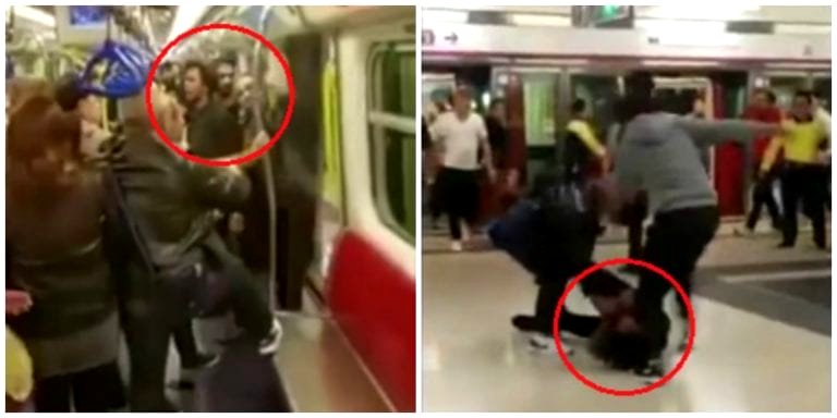 Foreigners Harass Older Commuters on Hong Kong’s Subway, Get the Beat Down of Their Life