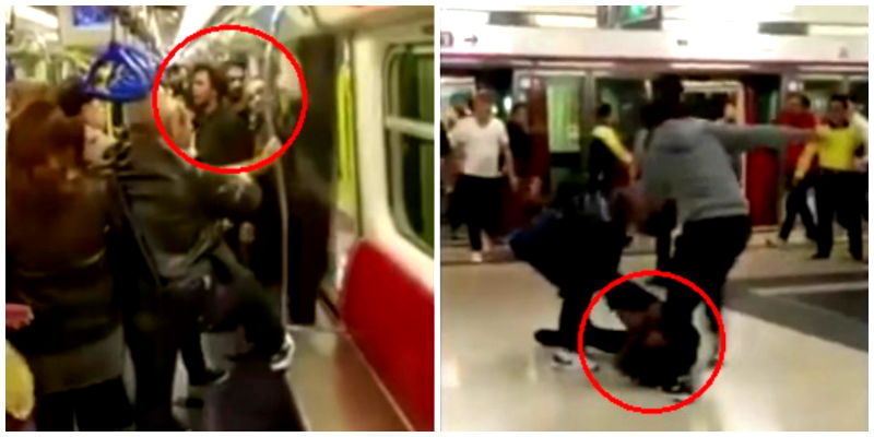 Foreigners Harass Older Commuters on Hong Kong’s Subway, Get the Beat Down of Their Life