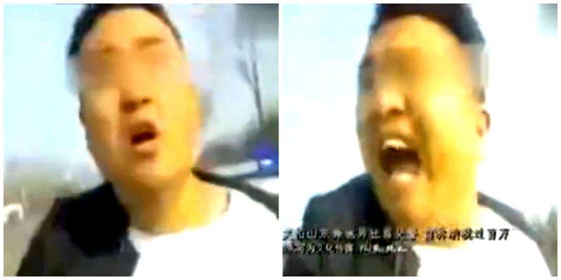 Mercedes Driver Throws Epic Tantrum After Traffic Police Stop Him in China