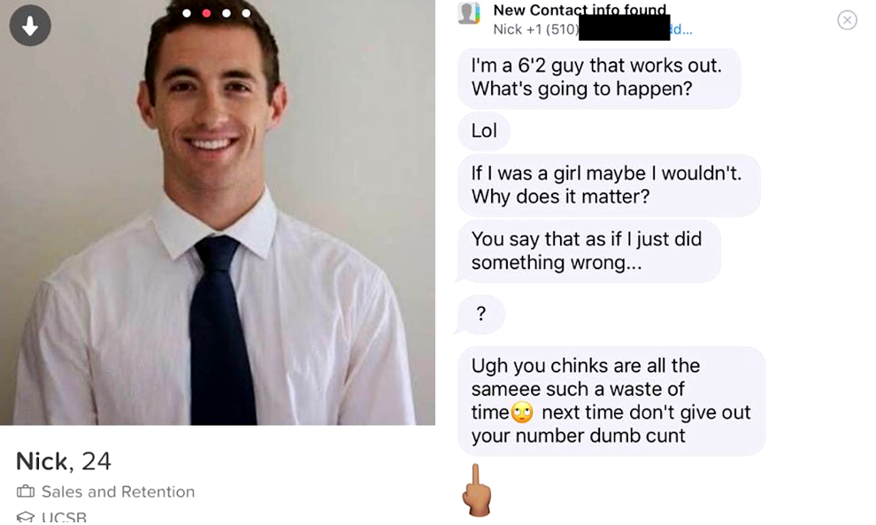Racist White Guy Suffers Epic Meltdown After Tinder Match Doesn’t Respond Fast Enough