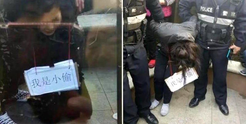 Woman Publicly Shamed in China After Stealing Electric Scooter