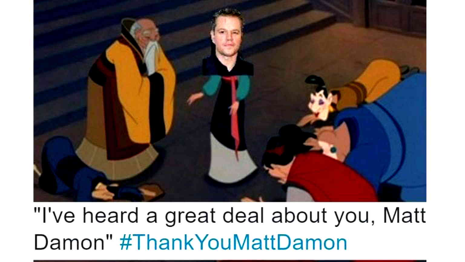 Asian Americans Are Trolling the Crap Out of Matt Damon on Twitter