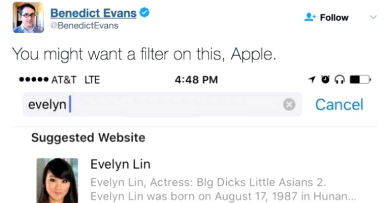Silicon Valley VC Calls Out Apple For Pornstar Search Result, Immediately Backfires
