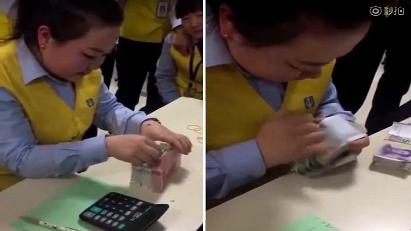 Chinese Woman is Possibly the World’s Fastest Money Counter
