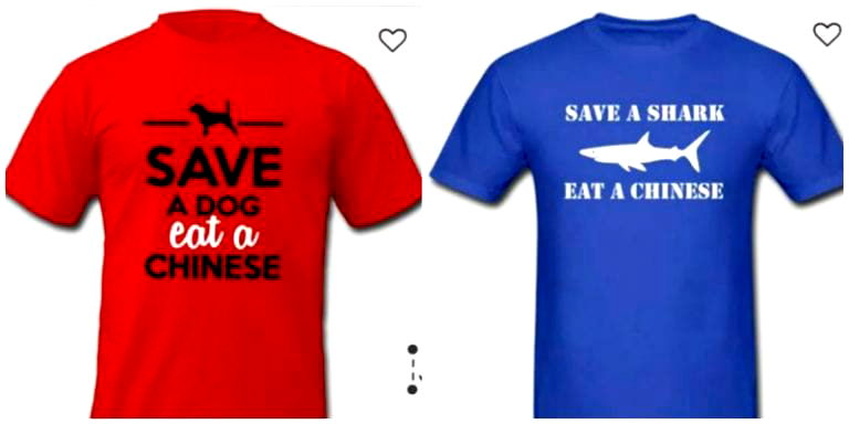 Racist ‘Eat a Chinese’ Shirts Pulled From Online Store Following Calls for Boycott