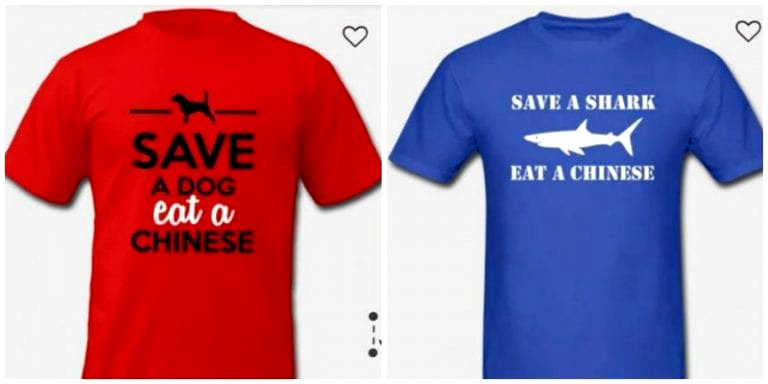 Racist ‘Eat a Chinese’ Shirts Pulled From Online Store Following Calls for Boycott