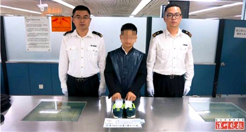 Man Caught Smuggling 1,000 Diamonds in His Shoe From Hong Kong to China