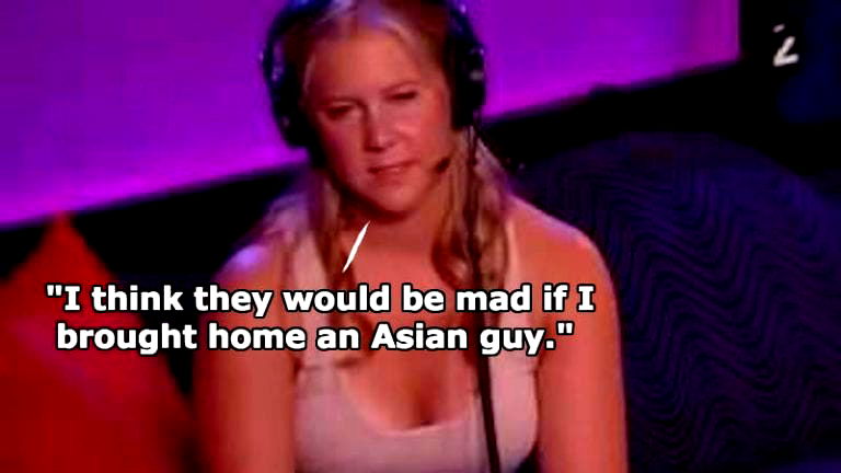 Amy Schumer Reveals Her Family’s Racist Reaction if She Brought an Asian Man Home