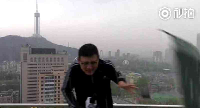 Chinese Weatherman Nearly Struck By Lightning During Live Report