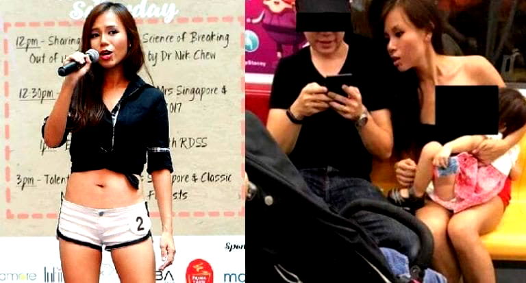 Singaporean Mom Accused of Breastfeeding in Public for Beauty Pageant Publicity