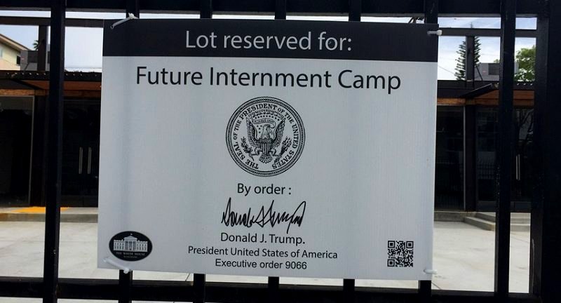 Why ‘Future Internment Camp’ Signs Are Popping Up All Around the U.S.