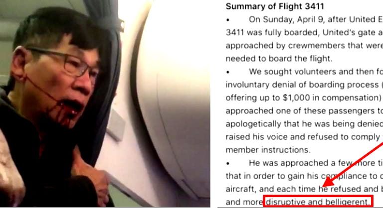 United Airline’s CEO Blames Asian Passenger For Getting Assaulted on Plane