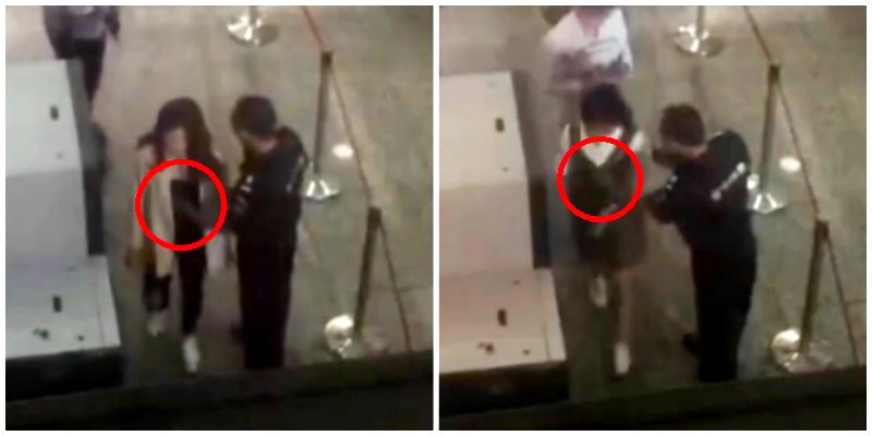 Bus Station Security Caught Fondling Female Commuters in China