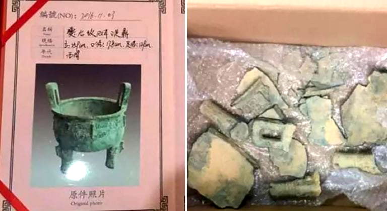 Chinese Seller Cheaps Out on Shipping Ancient $1 Million Cauldron, Pays for It Dearly