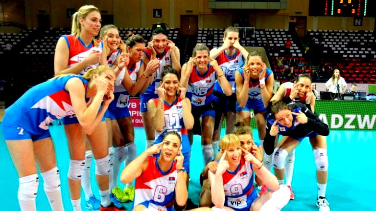 Serbian Volleyball Team Poses With Racist Slant-Eyes to Celebrate Going to Japan
