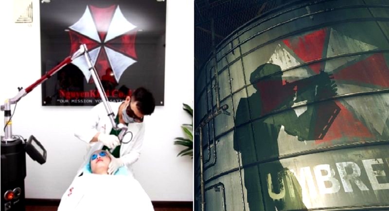 Vietnamese Skin Clinic Goes Viral After Using Resident Evil’s Umbrella Corp Logo
