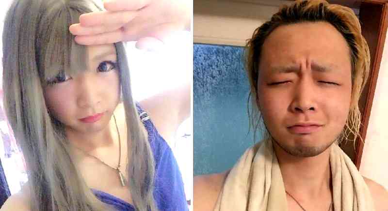 Cute School Girl Enters Shower Room, Comes Out Transformed Into an Adult Man