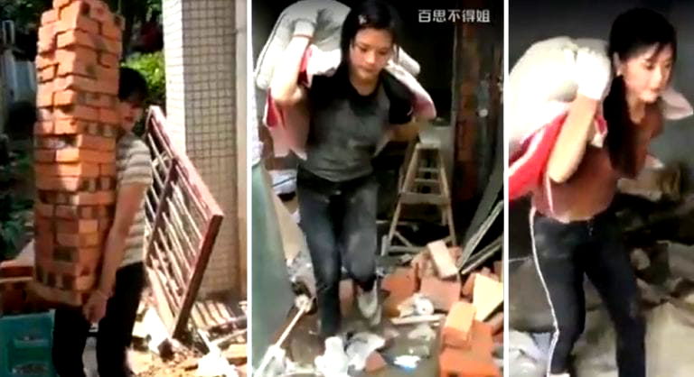 Asian Wonder Woman: Badass and Beautiful Construction Worker Wins Hearts Online