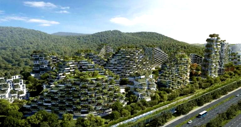 Badass China is Building a Futuristic ‘Forest City’ That Fights Air Pollution