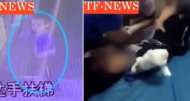 Little Boy Playing on Escalator Gets Arm Ripped Off in China