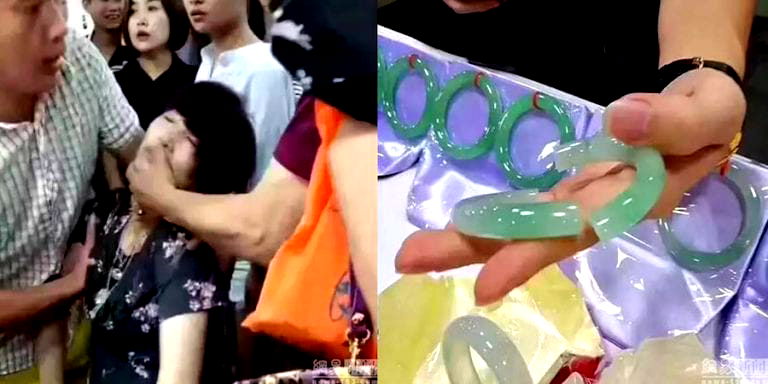 Chinese Woman Faints in Shock After Accidentally Breaking $44,000 Jade Bracelet
