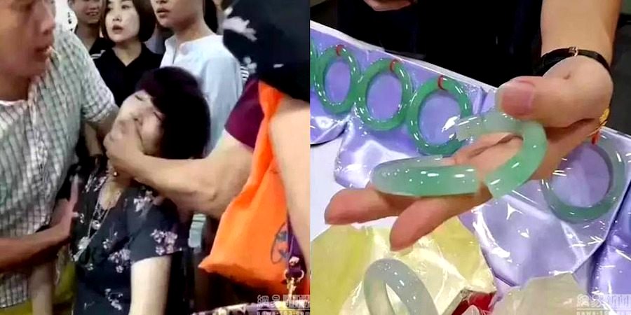 Chinese Woman Faints in Shock After Accidentally Breaking $44,000 Jade Bracelet