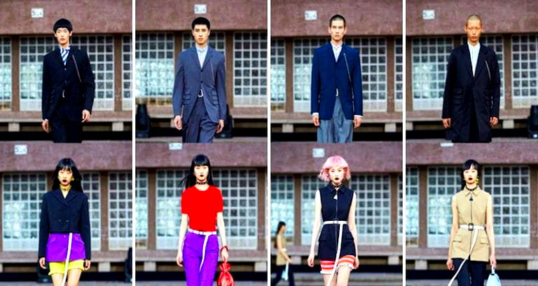 Kenzo Presents Spring 2018 Clothing Line With Only Asian Models