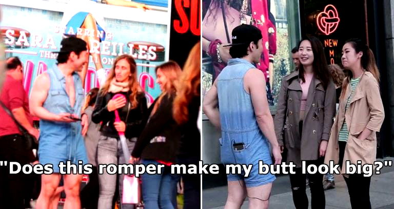 Asian Man Wears a ROMPER to Pick Up Women in NYC