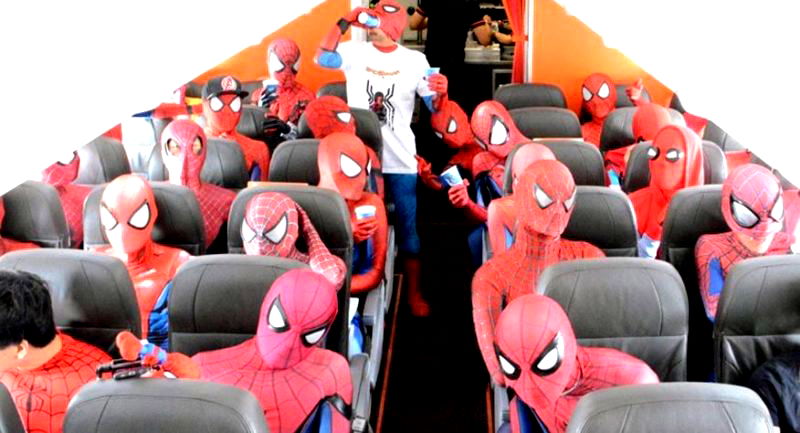 Jetstar Airways Invited 40 Spider-Man Cosplayers to Fly in Japan