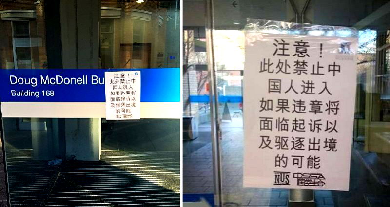 Multiple Racist Posters Targeting Chinese Students Found in Two Australian Universities