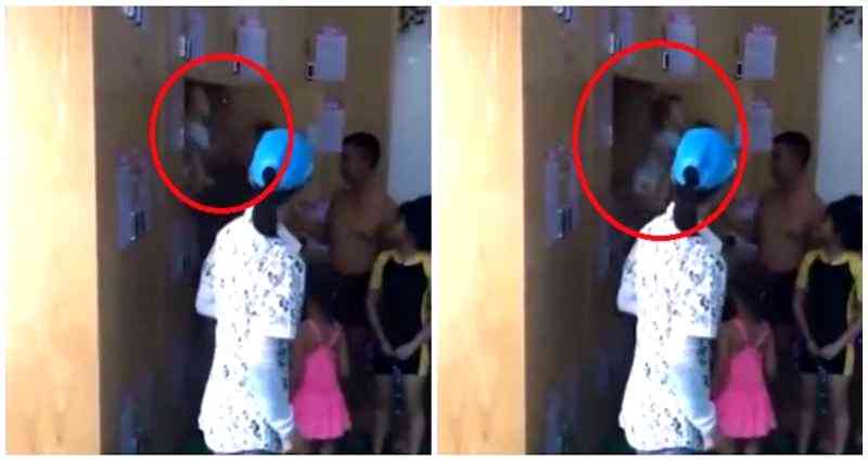 Parents Leave Helpless Baby Inside a Locker Before Going to the Pool in China