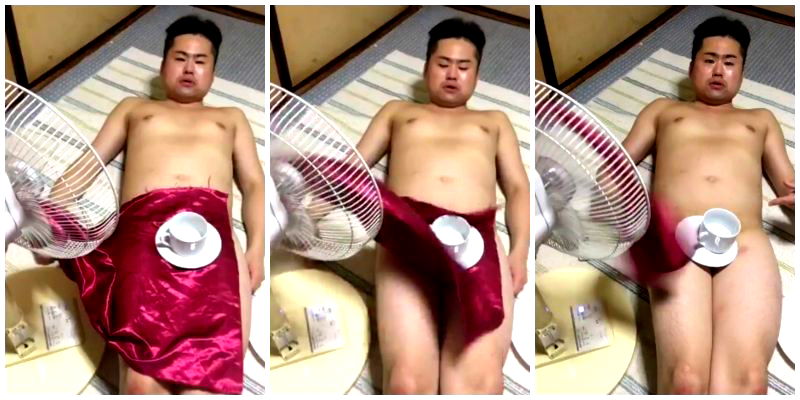 Japanese Man Wins the Internet With Bizarre Tablecloth Stunts