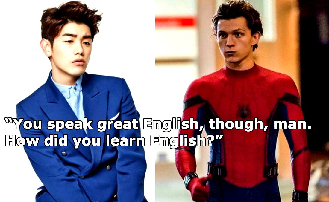 Spiderman Actor Asks Korean-American How He Learned English, Awkwardness Ensues