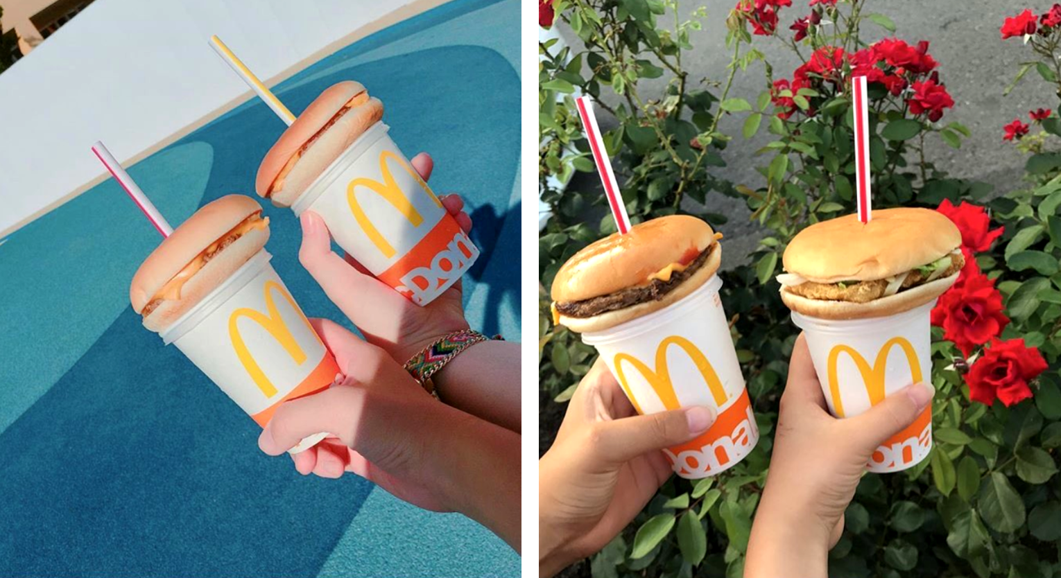 Why Japanese People Are Sticking Their McDonald’s Burgers on Top of Their Drinks