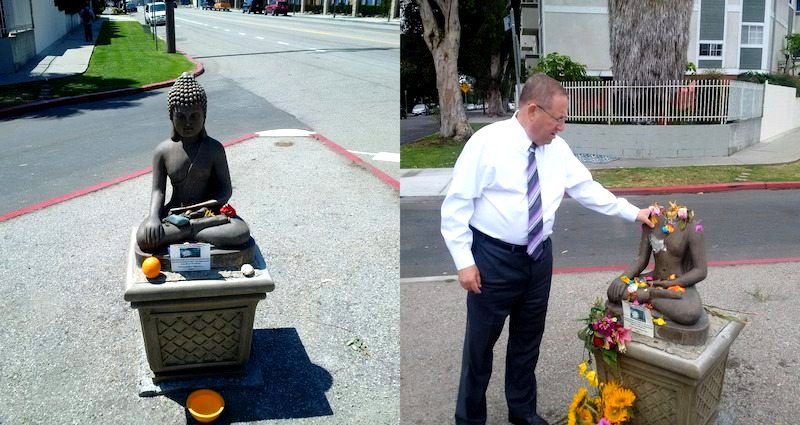 Beloved Buddha Statue in L.A. Tragically Vandalized With Sledgehammer