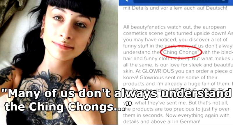 Racist YouTuber Calls East Asians ‘Ching Chongs’ and ‘Ching Wong Yung’