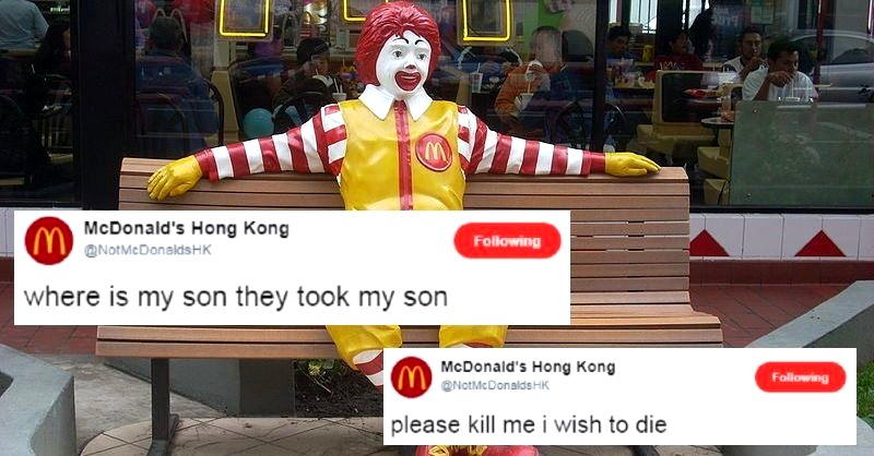 Suicidal ‘McDonald’s Hong Kong’ Twitter Epically Trolls the Internet