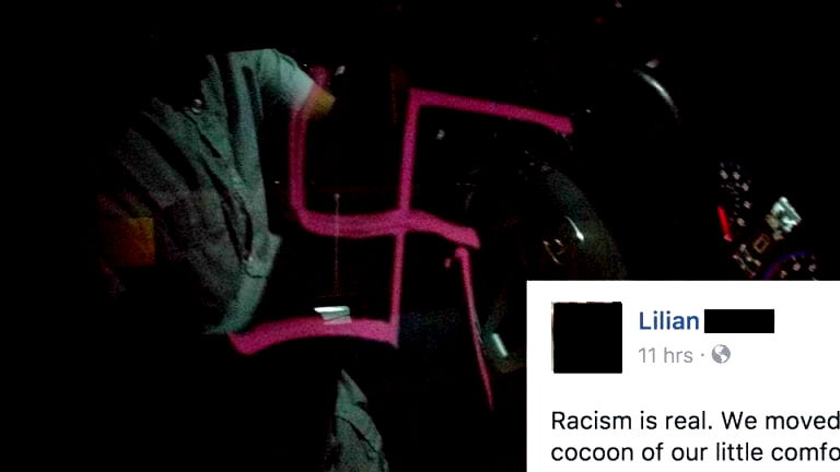 Vietnamese-American Family Finds Car Vandalized With Swastika in Texas